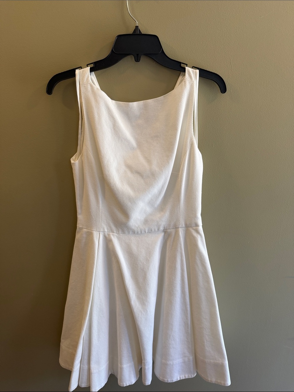 Polo by Ralph Lauren White Sleeveless Fit-and-Flare Mini Dress